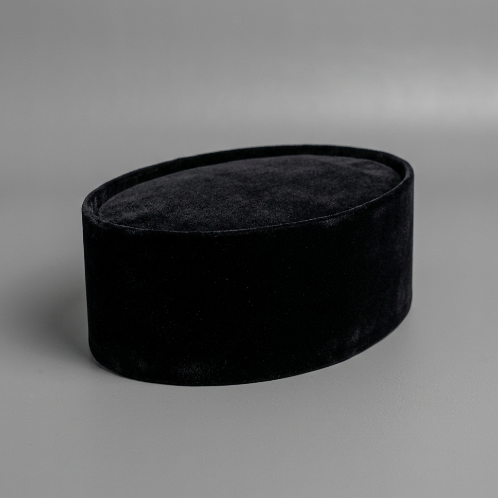 Songkok Peci BHS Classic Non-AC Hitam Polos (Tinggi 9 cm)